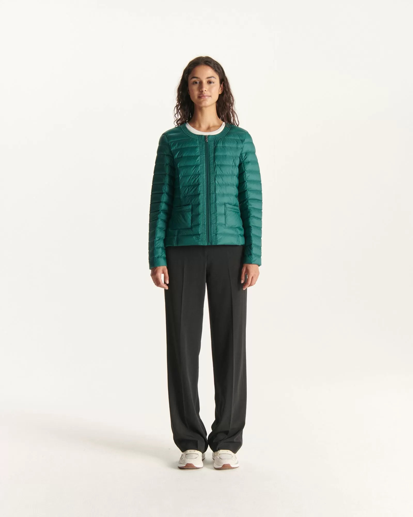 Dark green Douda lightweight puffer jacket