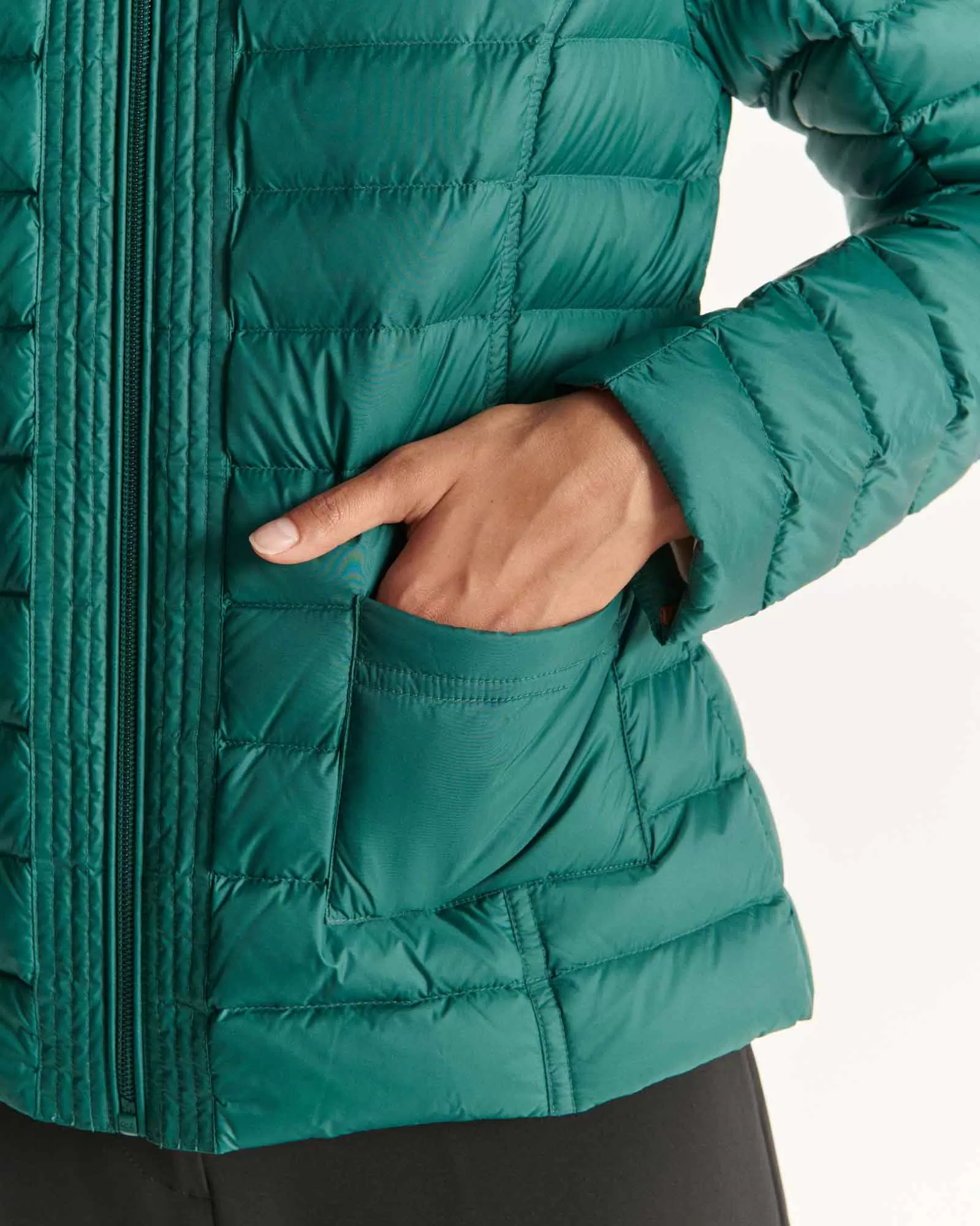 Dark green Douda lightweight puffer jacket