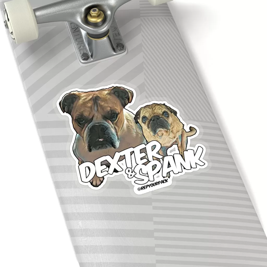 Dexter & Spank Stickers