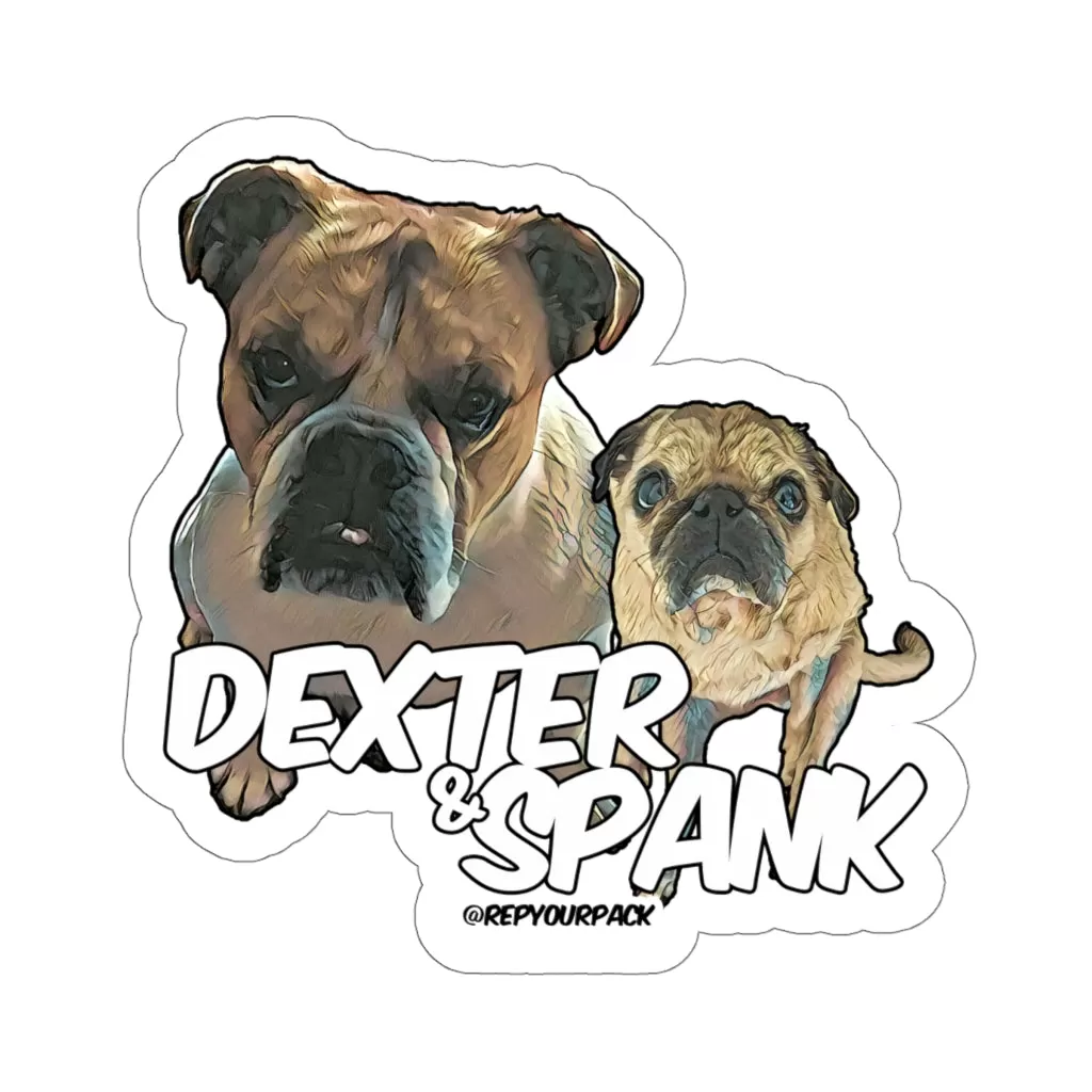 Dexter & Spank Stickers