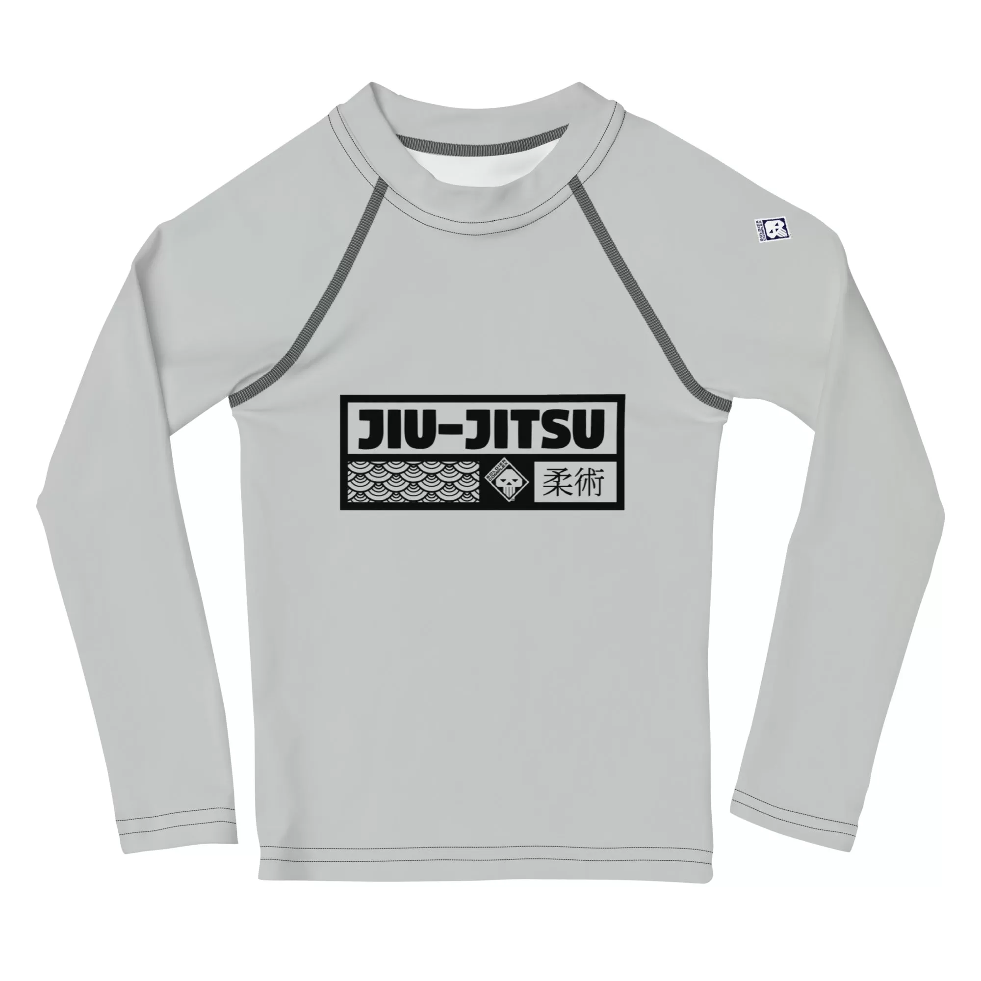 Dynamic Style: Kid's Girls Long Sleeve BJJ Rash Guard Jiu-Jitsu 018 - Smoke