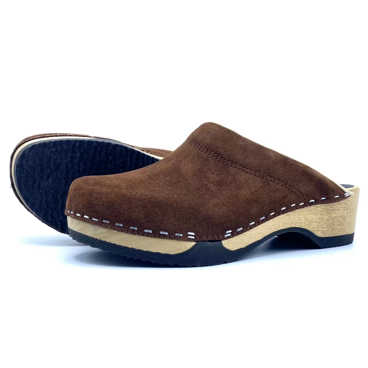 Embla Clogs | Premium Italian Suede Tobacco