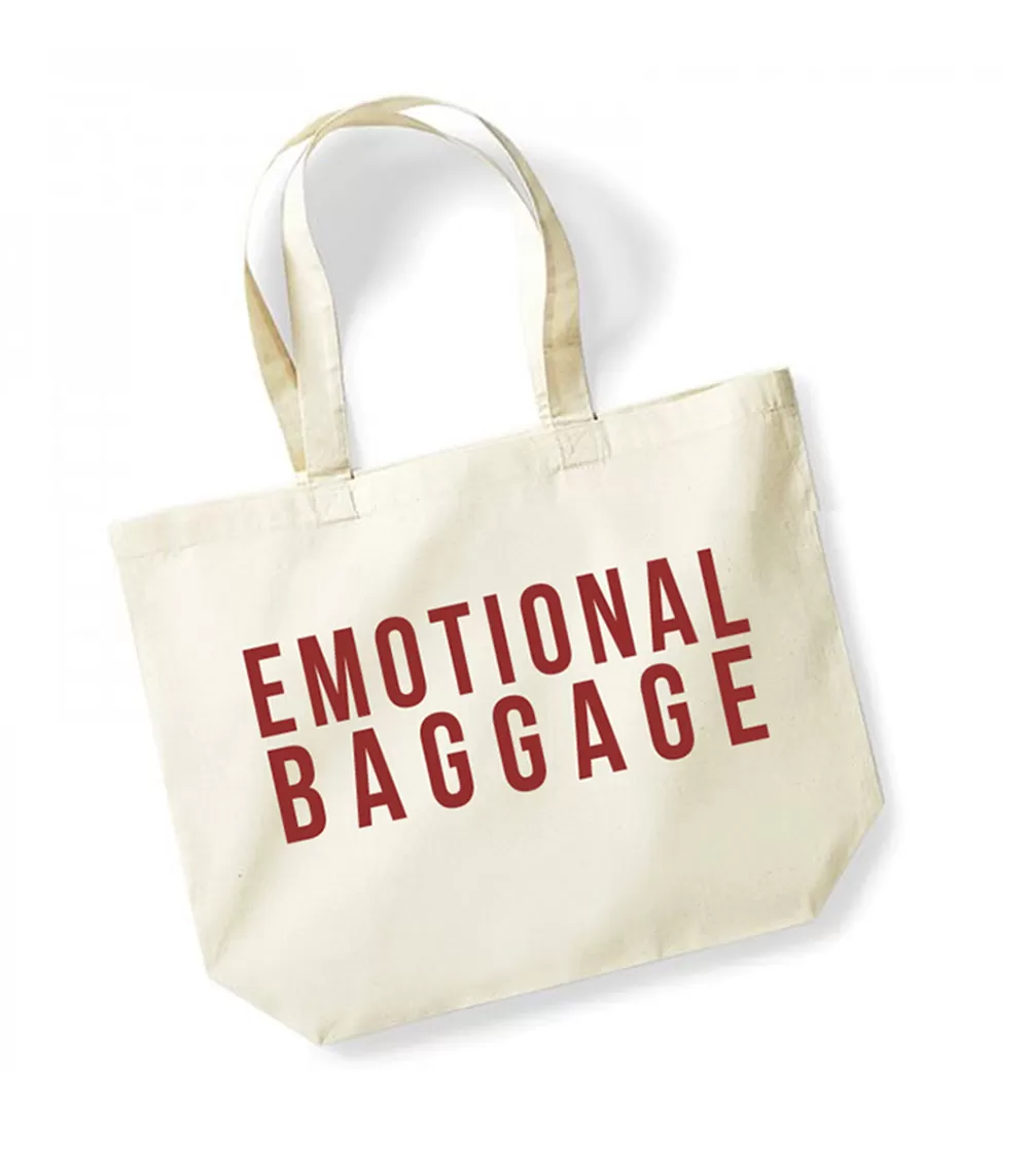 Emotional Baggage - Large Canvas Tote