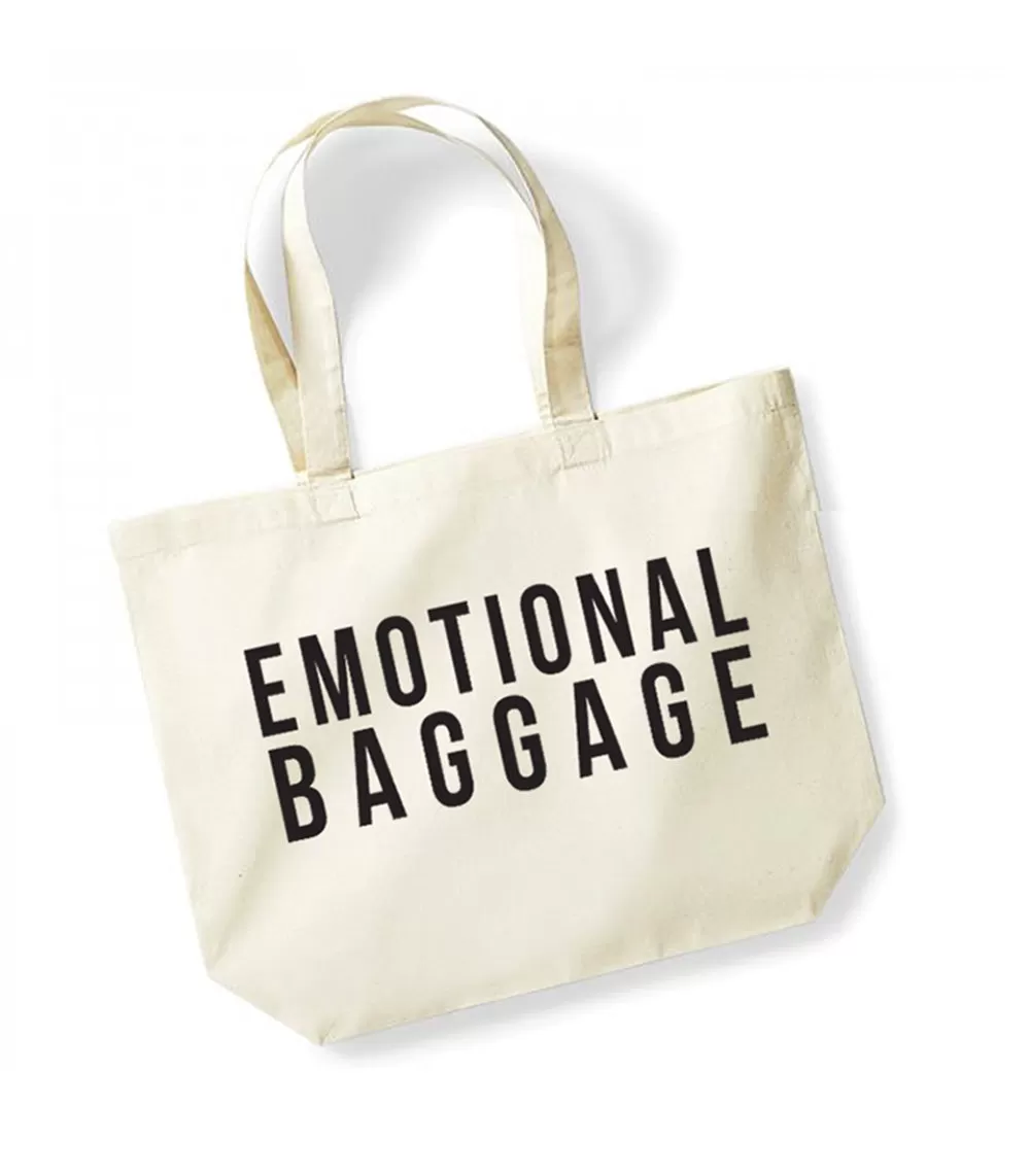 Emotional Baggage - Large Canvas Tote