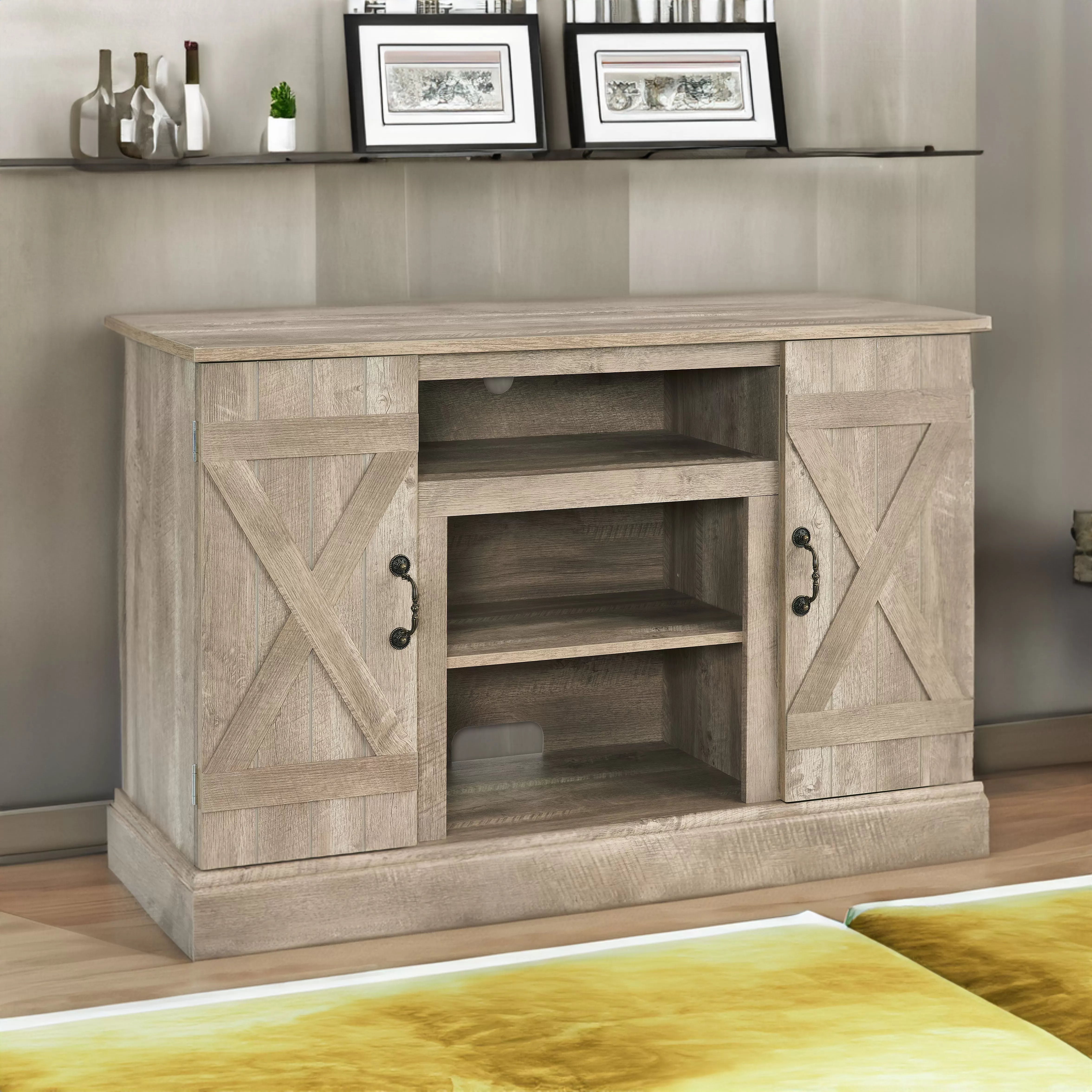 Farmhouse Classic Media TV Stand Antique