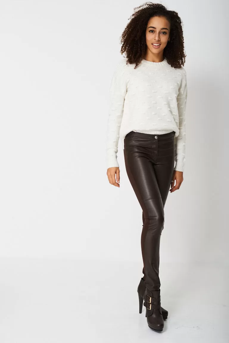 Faux Leather Trousers Ex-Branded