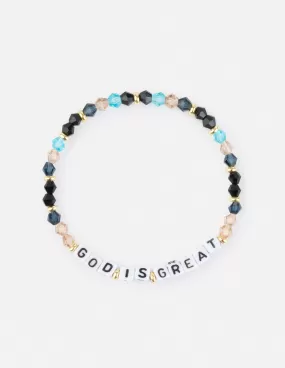 God is Great Letter Bracelet