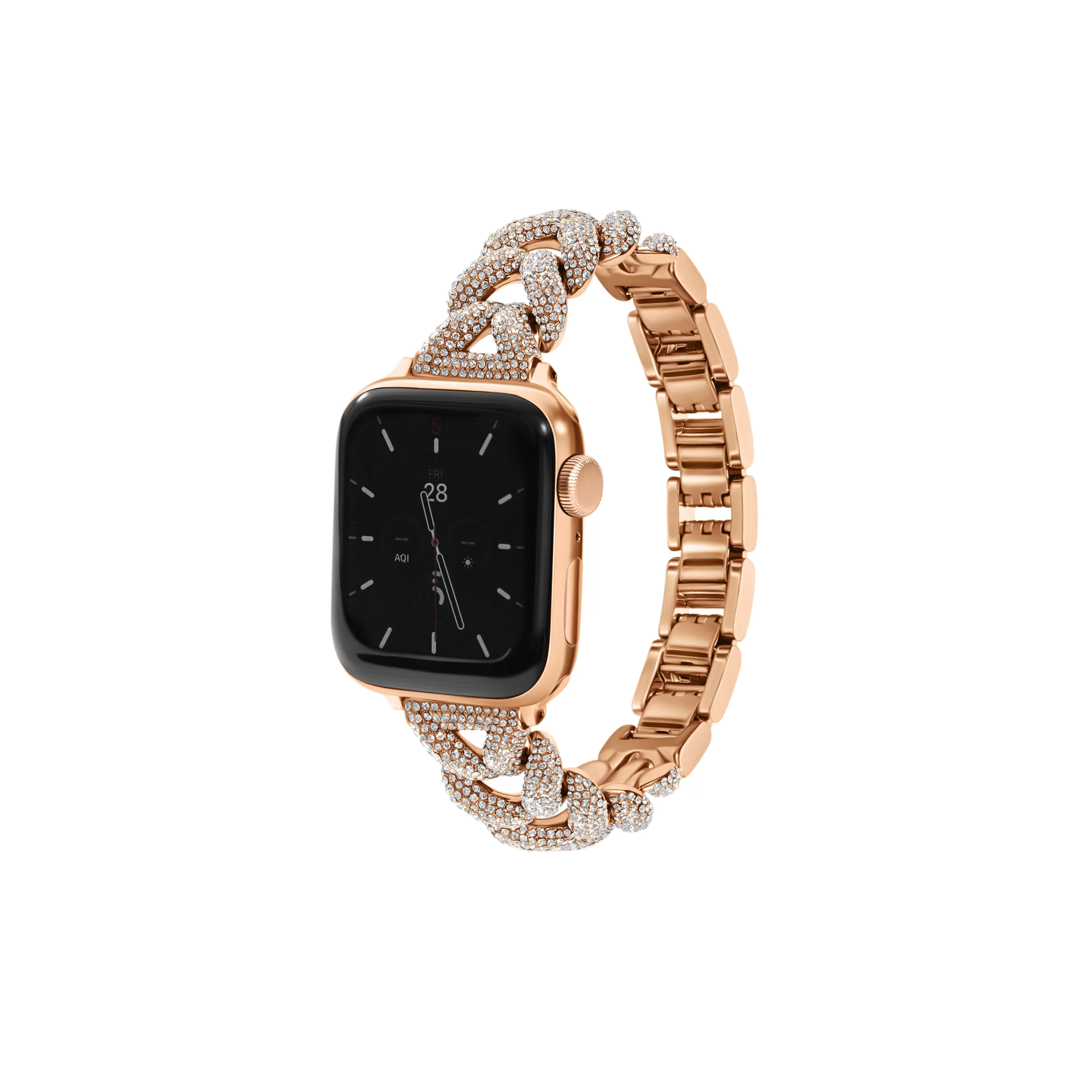 Goldenerre Crystal Pavé Herringbone Band for the Apple Watch