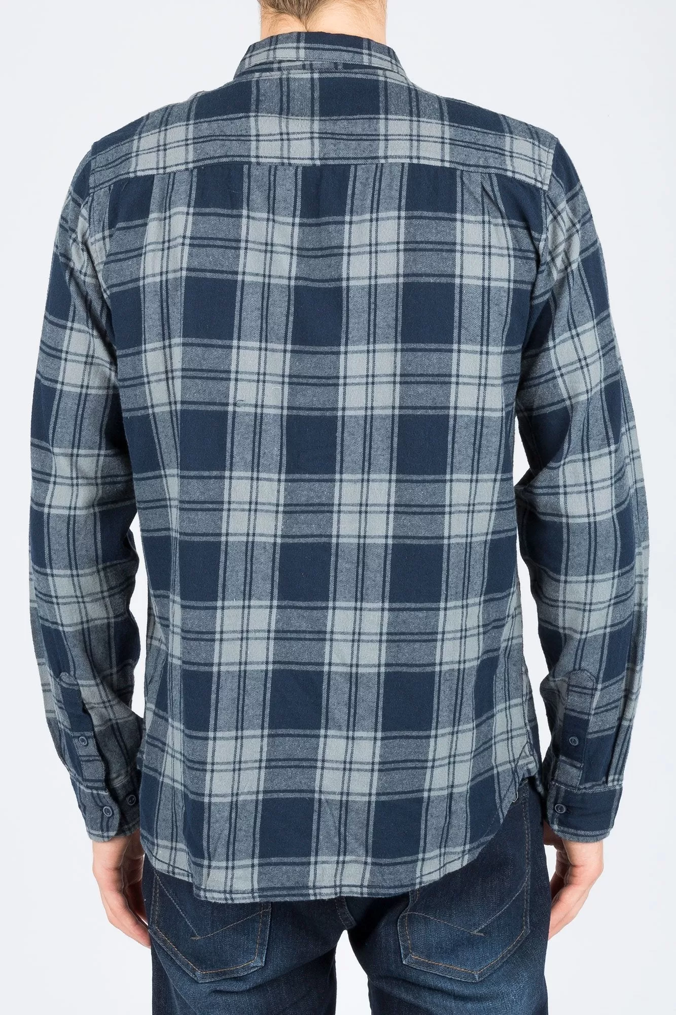 Guys Classic Plaid Long Sleeve Shirt