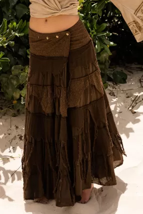 GYPSY QUEEN SKIRT BROWN