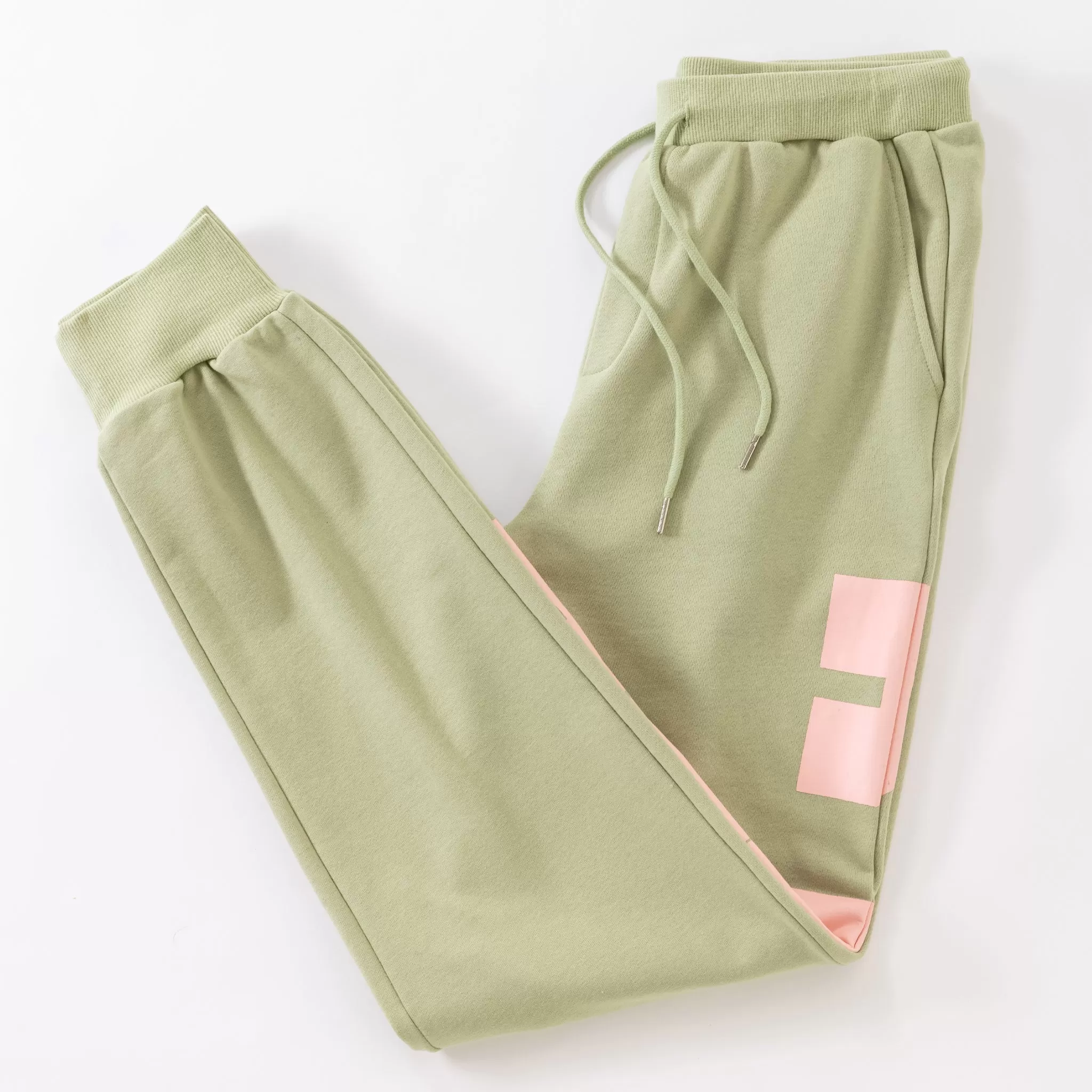 Half Face Green Joggers