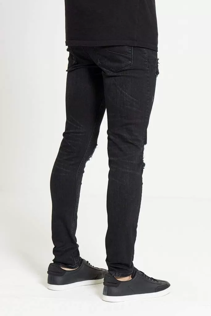 HAVOC Super Skinny Jeans In True Black