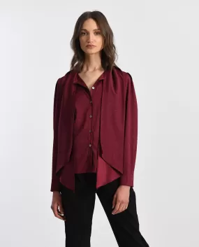 Lavaliere Tie Blouse