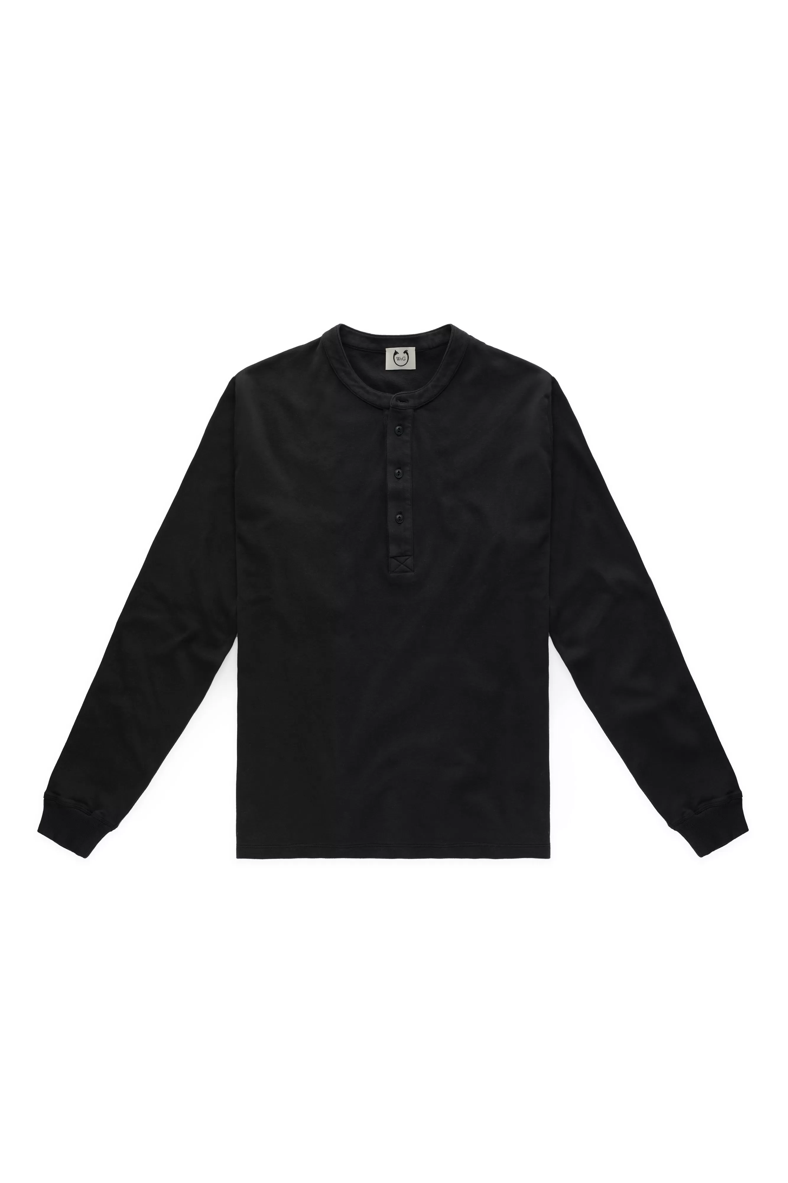 Mantella Long Sleeve Henley Black Beauty