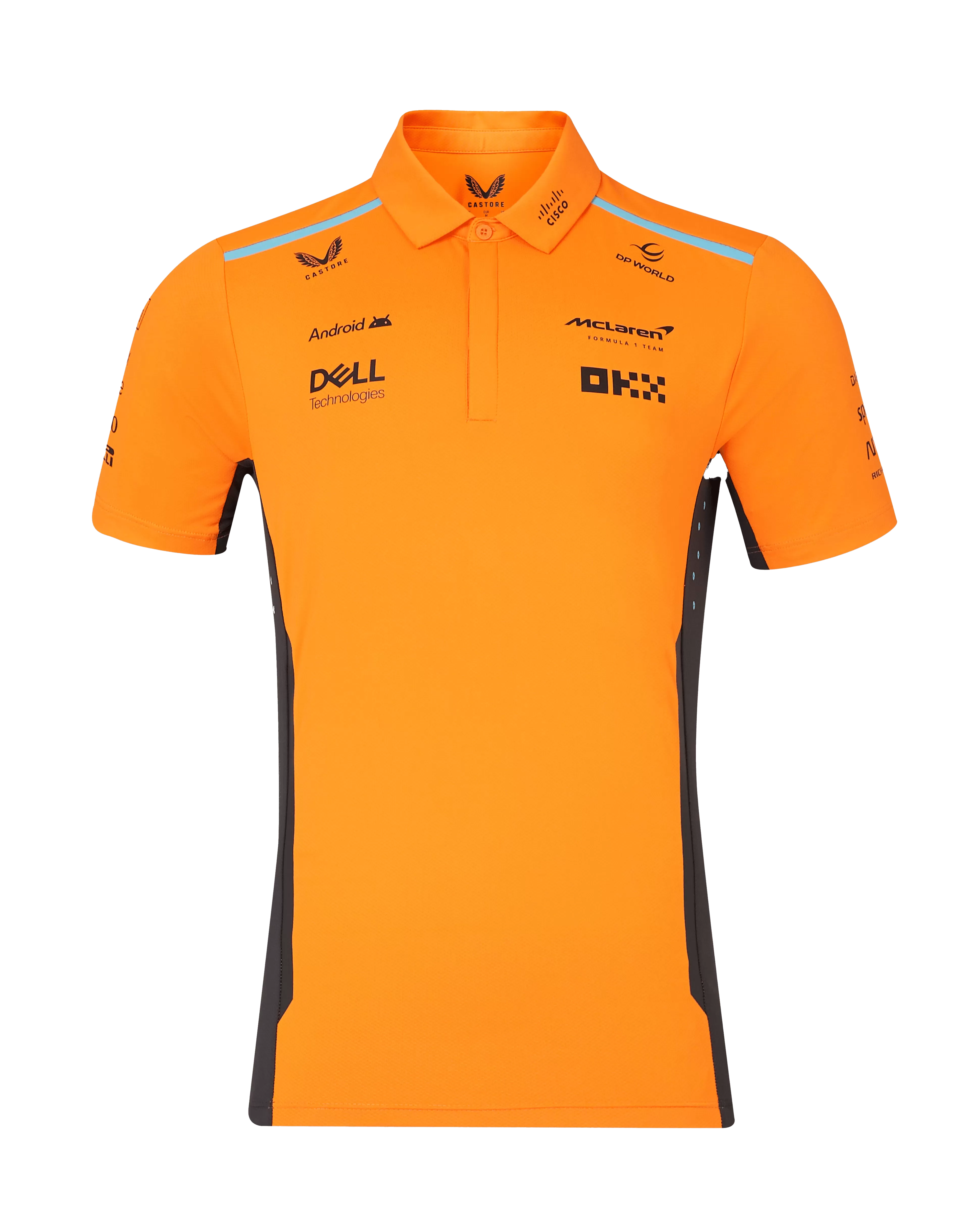 McLaren F1 2024 Men's Team Polo Shirt - Papaya