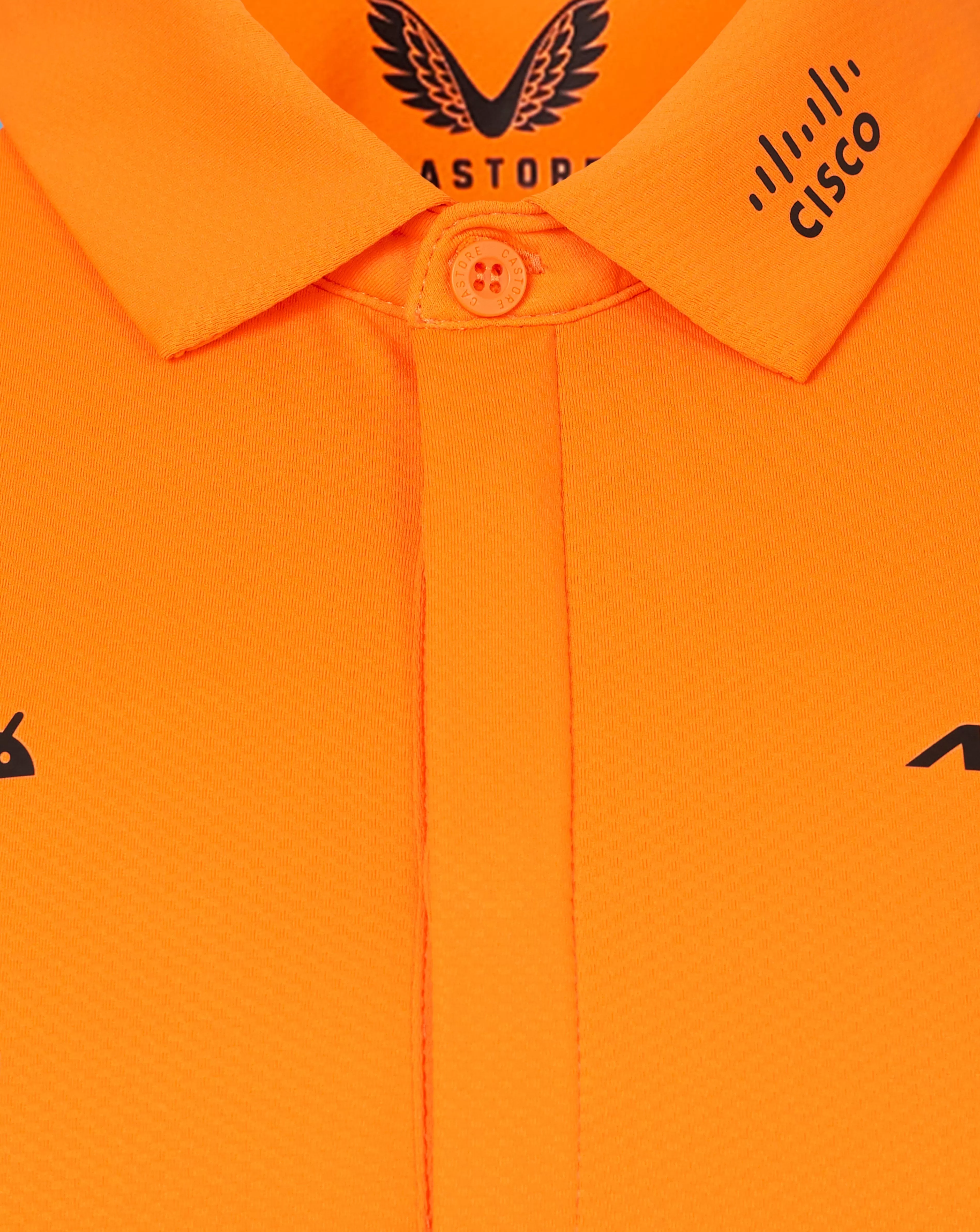 McLaren F1 2024 Men's Team Polo Shirt - Papaya