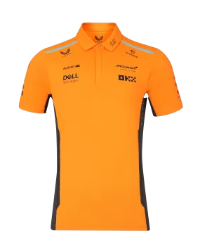 McLaren F1 2024 Men's Team Polo Shirt - Papaya