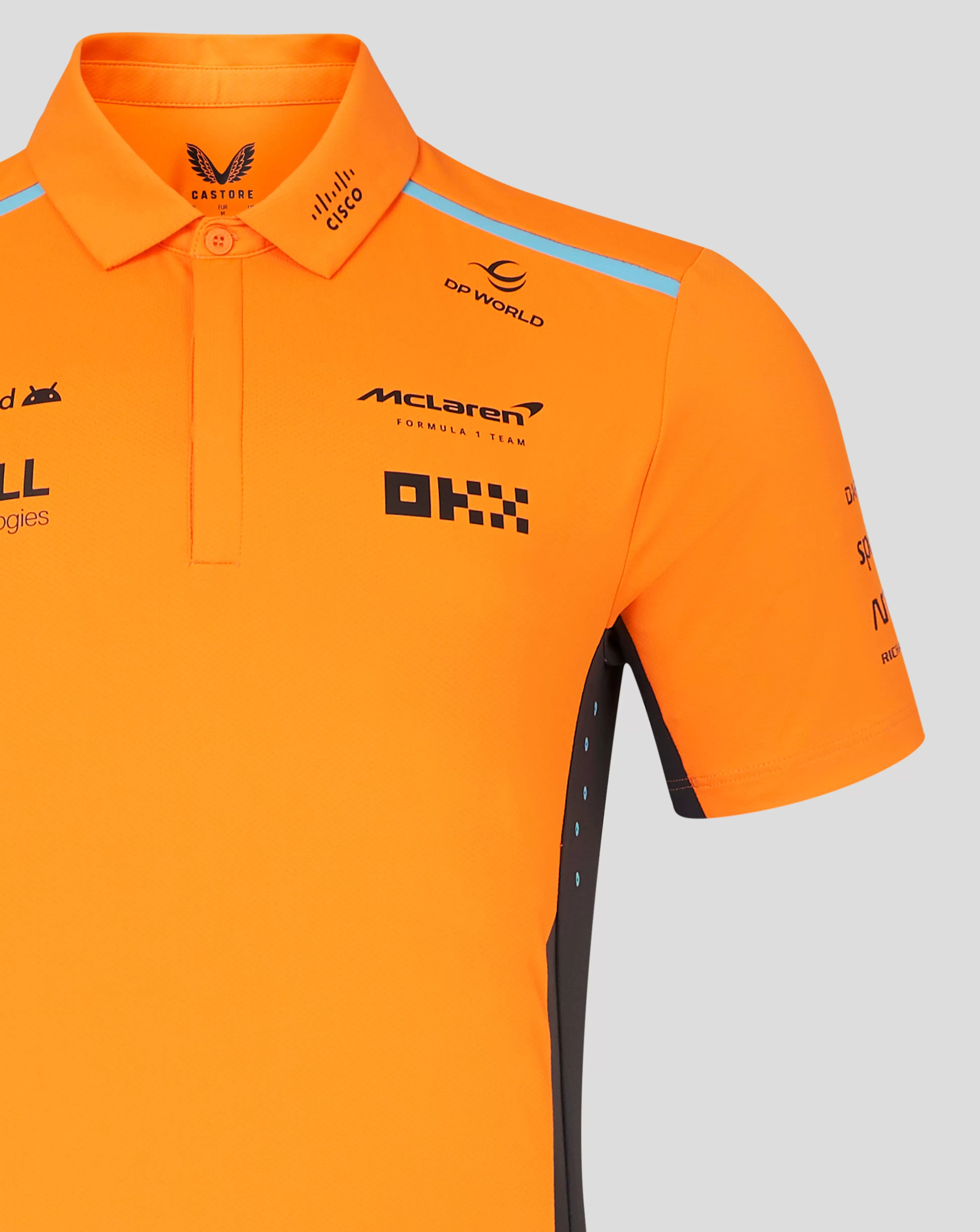 McLaren F1 2024 Men's Team Polo Shirt - Papaya