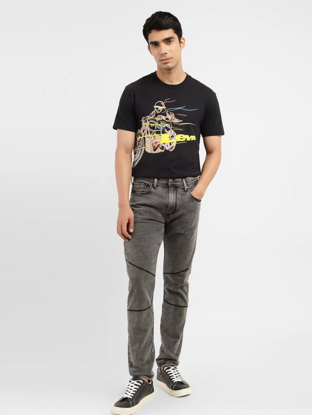 Men's 512 Grey Slim Tapered Fit Jeans