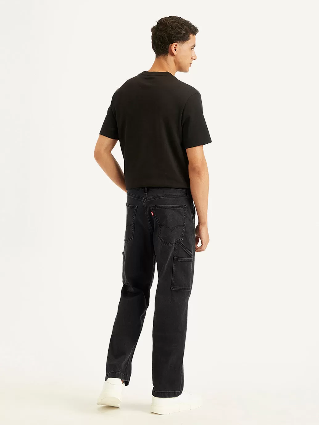 Men's 568 Solid Black Jeans