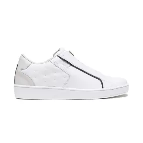 Men's Adelaide Lux White Black Leather Sneakers 02731-009