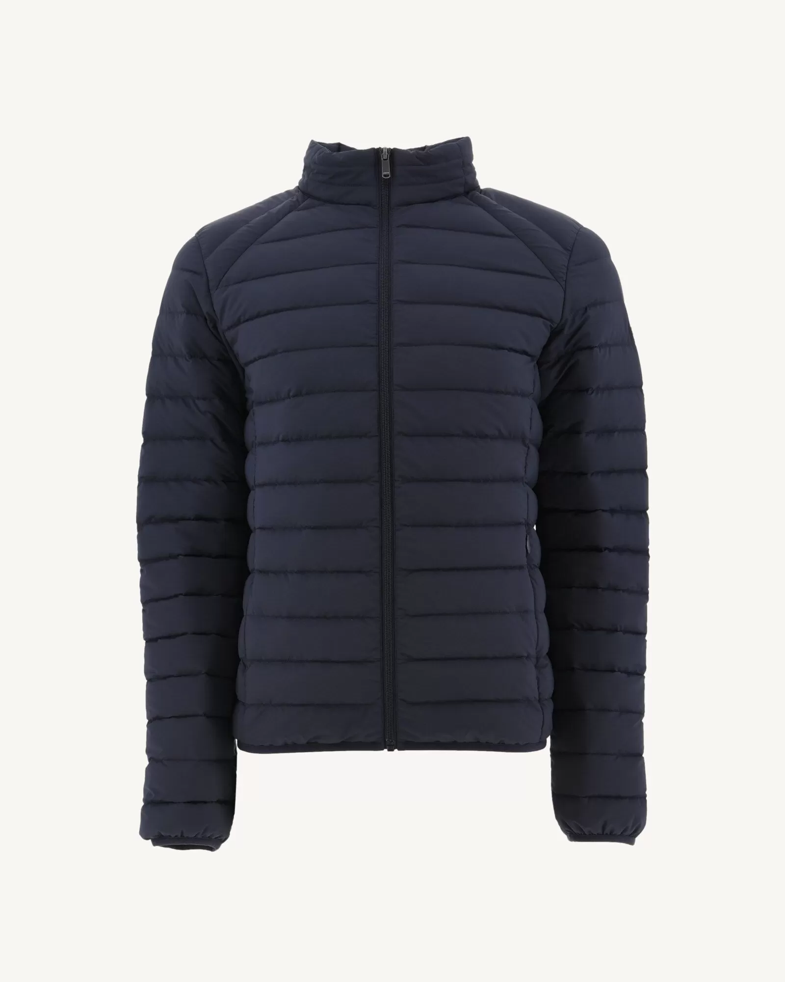 Navy Aragon lightweight stretch puffer jacket