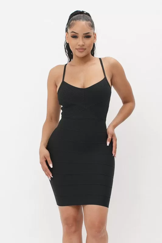 Nicki Bandage Dress (Black)