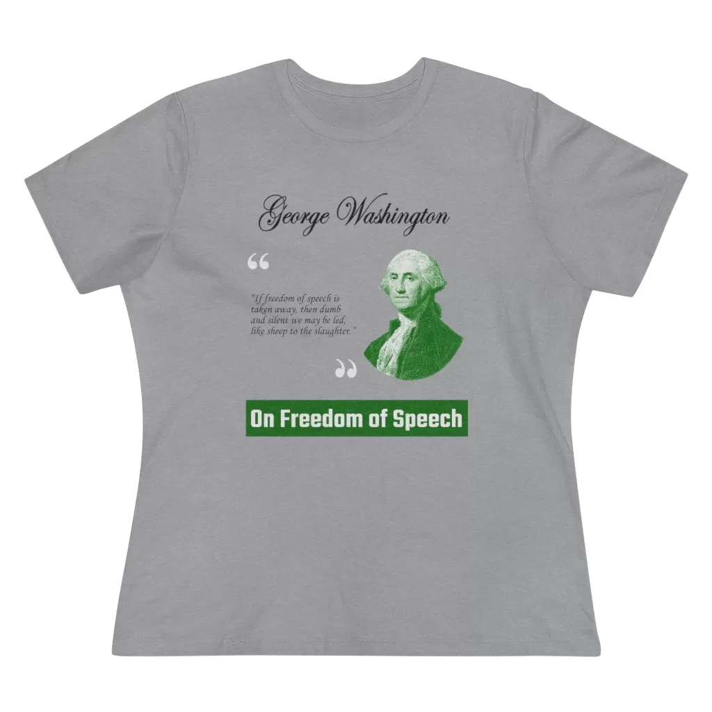 On Freedom Of Speech, Women's Premium Tee