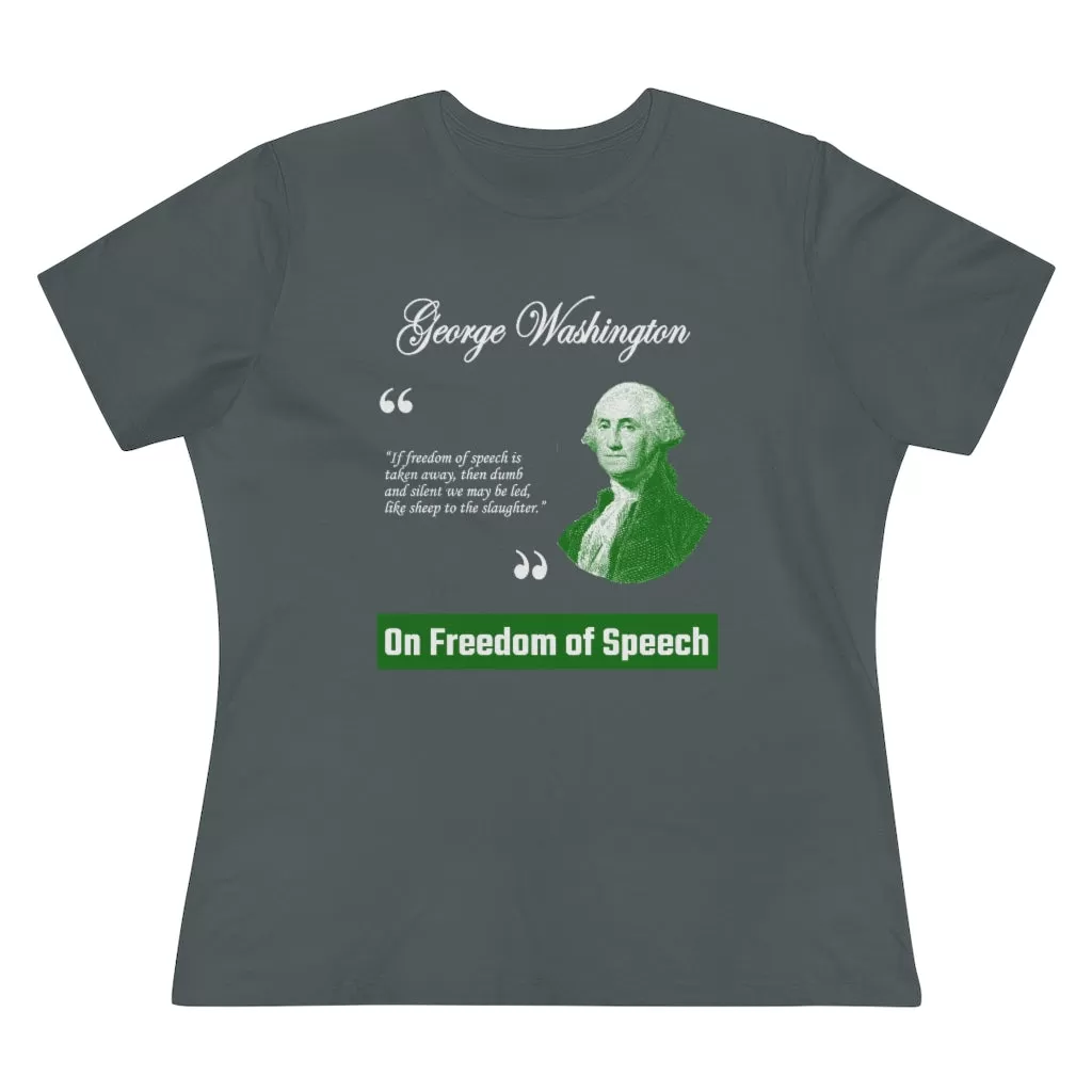 On Freedom Of Speech, Women's Premium Tee