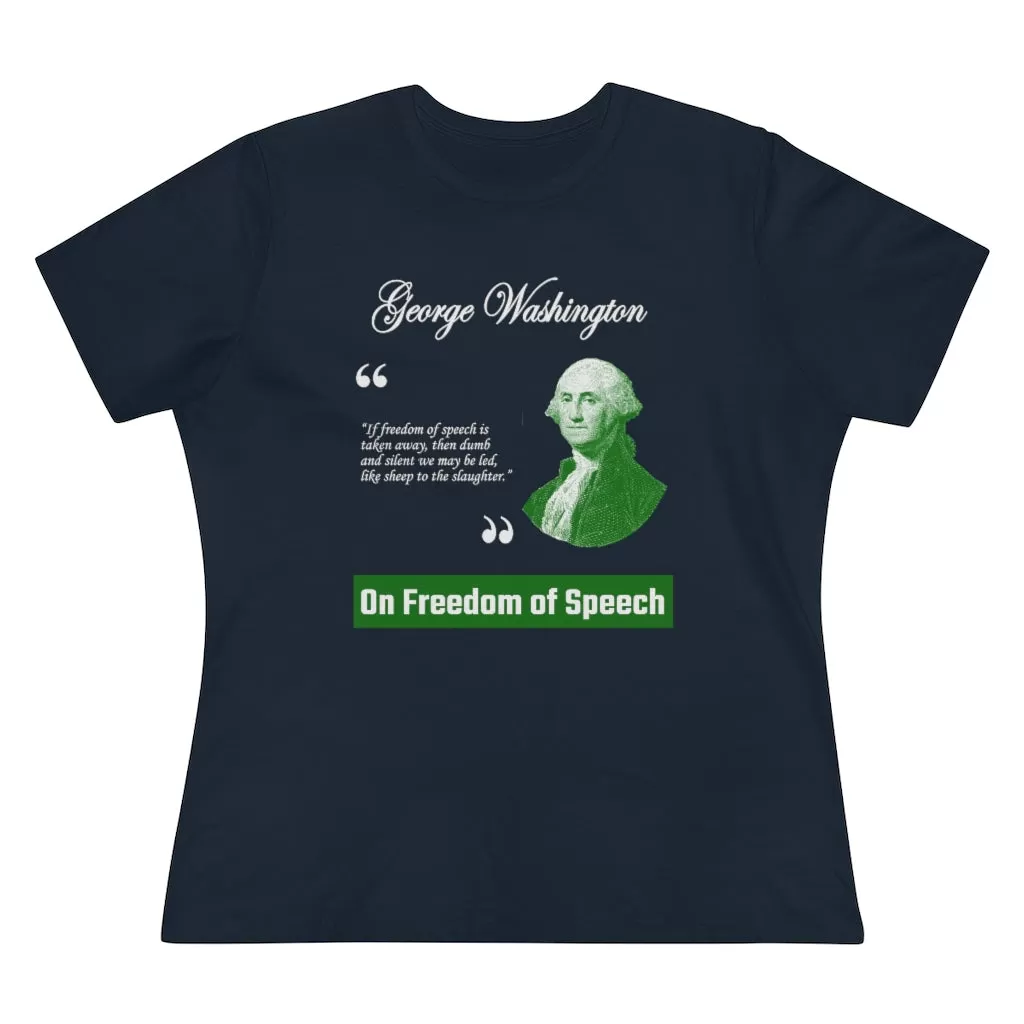 On Freedom Of Speech, Women's Premium Tee