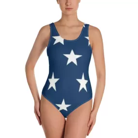 One-Piece Swimsuit Stars and Stripes