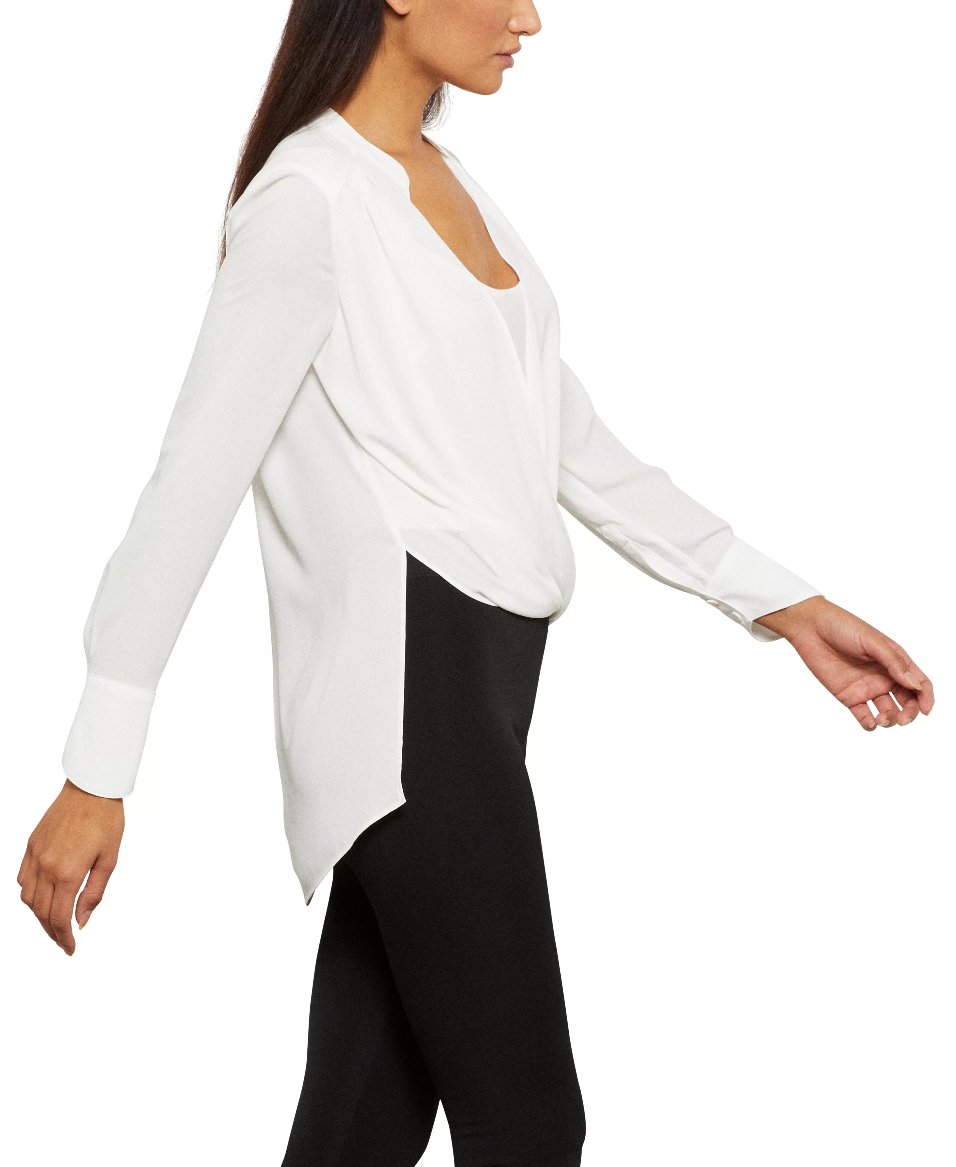 "JAKLYN" DRAPED FRONT BLOUSE