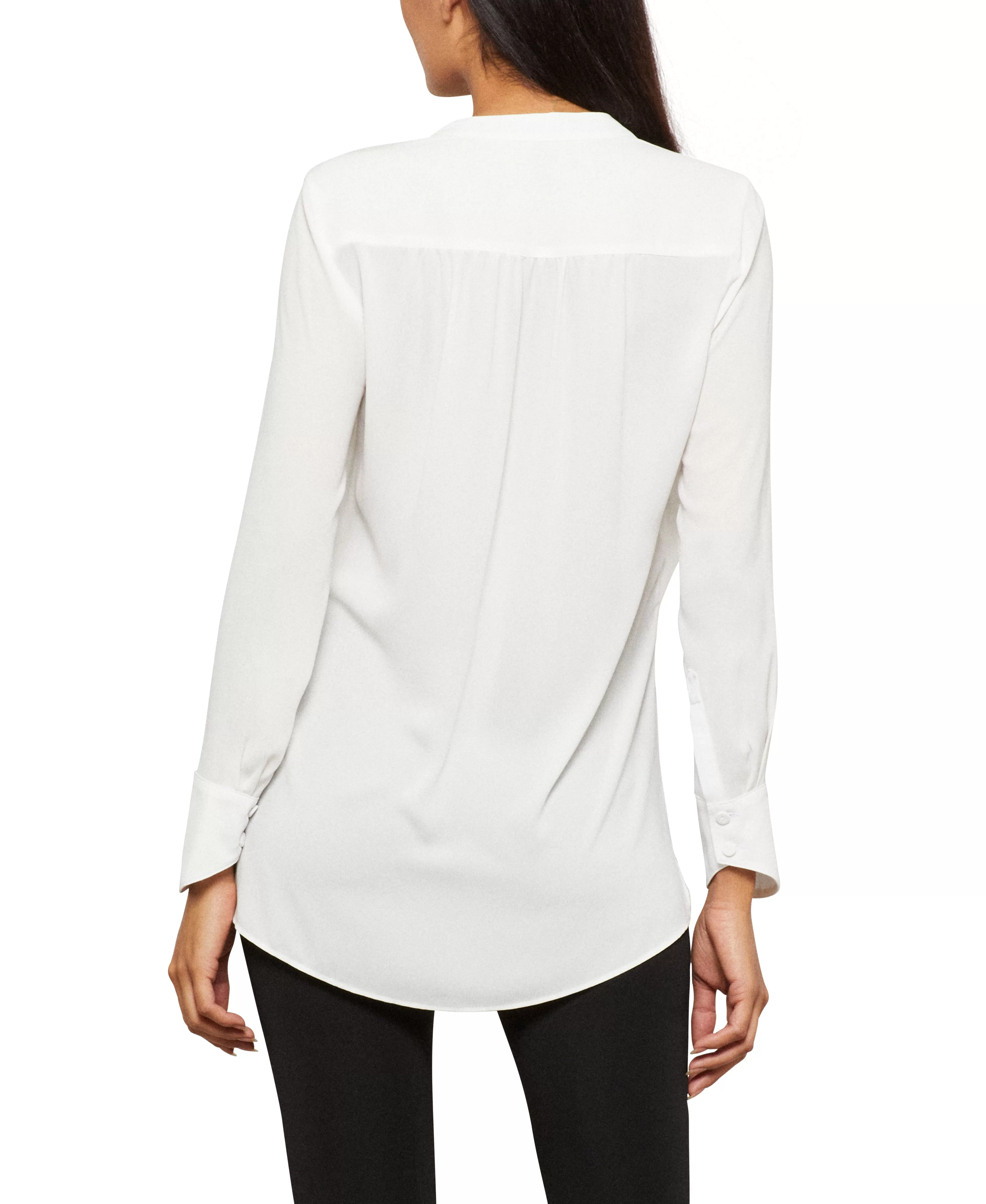 "JAKLYN" DRAPED FRONT BLOUSE