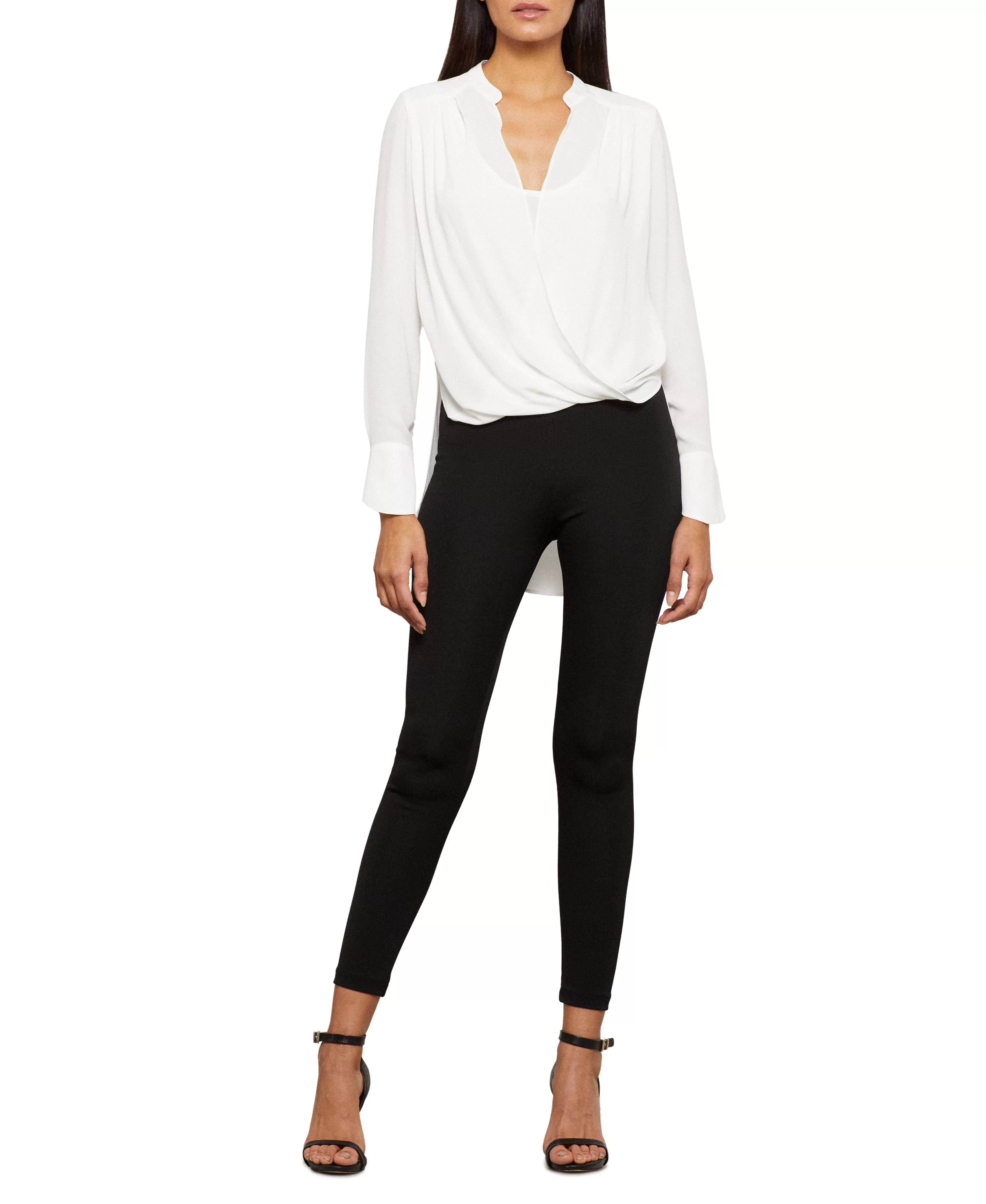 "JAKLYN" DRAPED FRONT BLOUSE