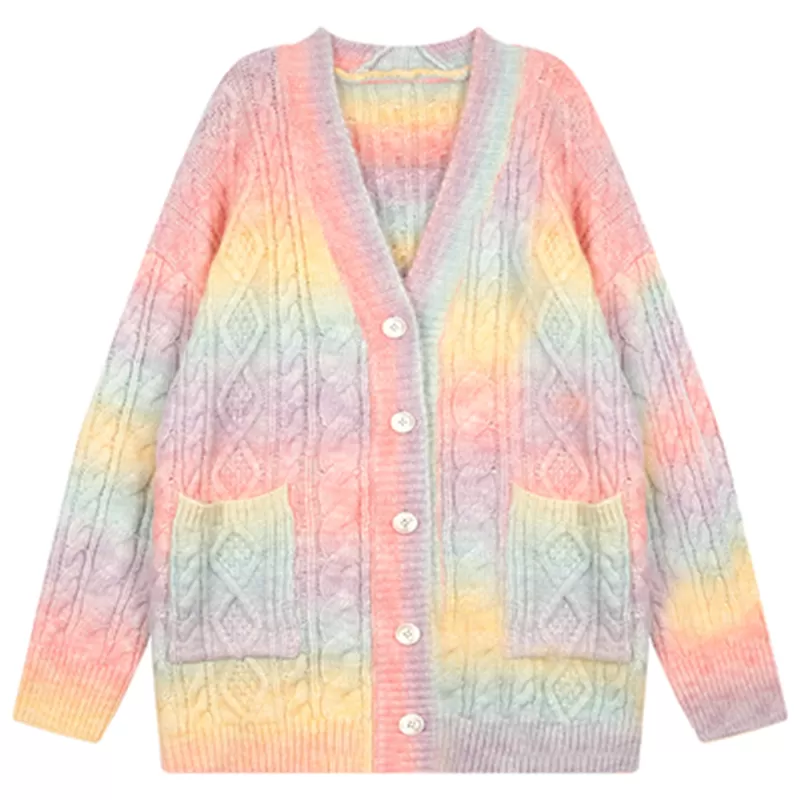 Rainbow Sweater Cardigan AD12607