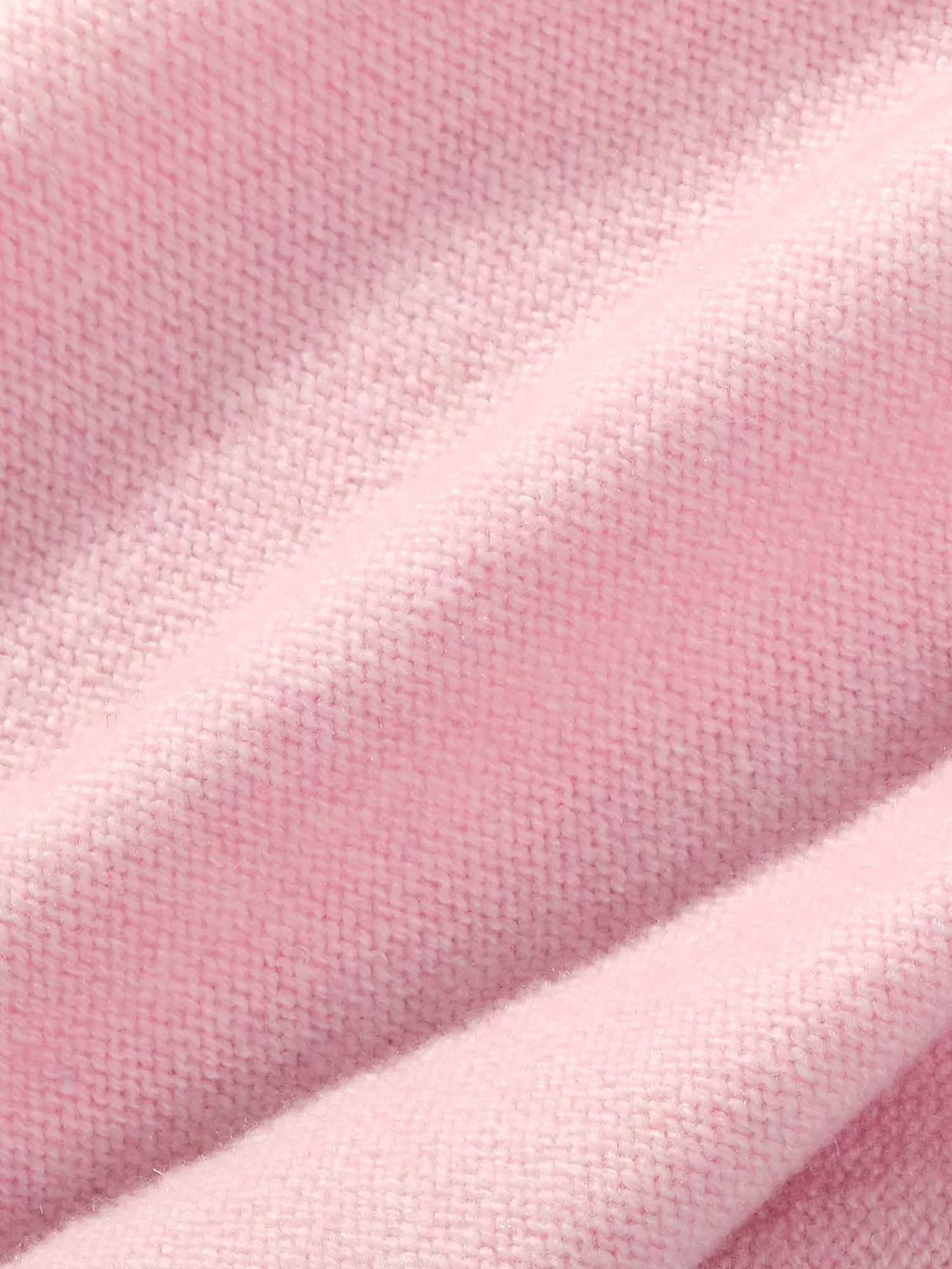 Recycled Cashmere Crewneck Sweatshirt—sakura pink