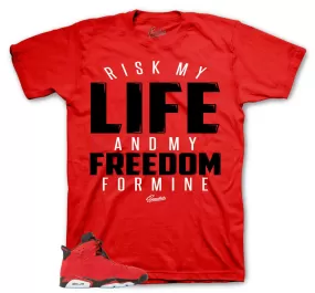 Retro 6 Toro Bravo Shirt - My Life - Red