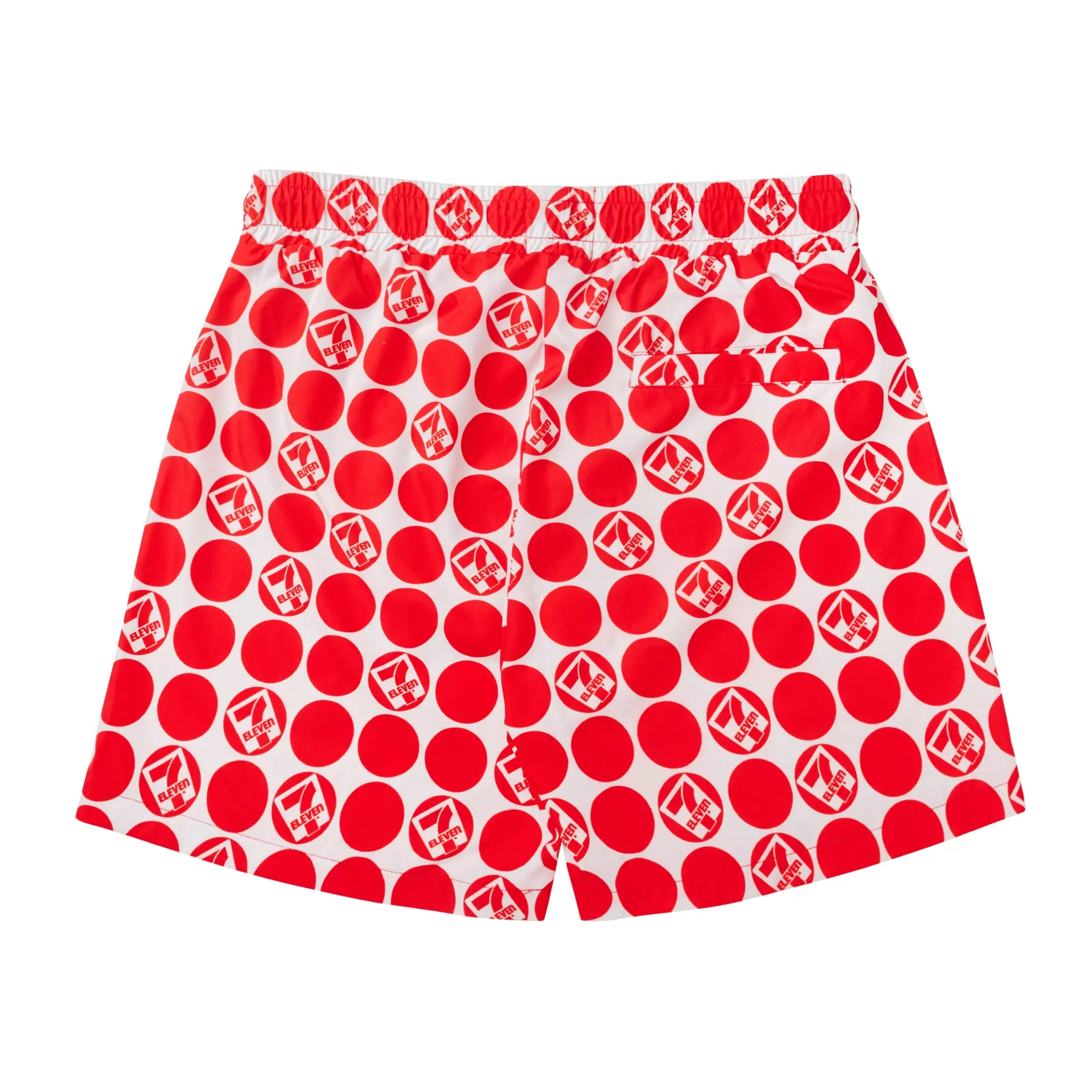 Retro 7-Eleven® Dot Walk Shorts - Red