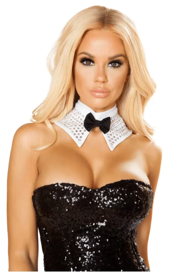 Rhinestone Tuxedo Choker