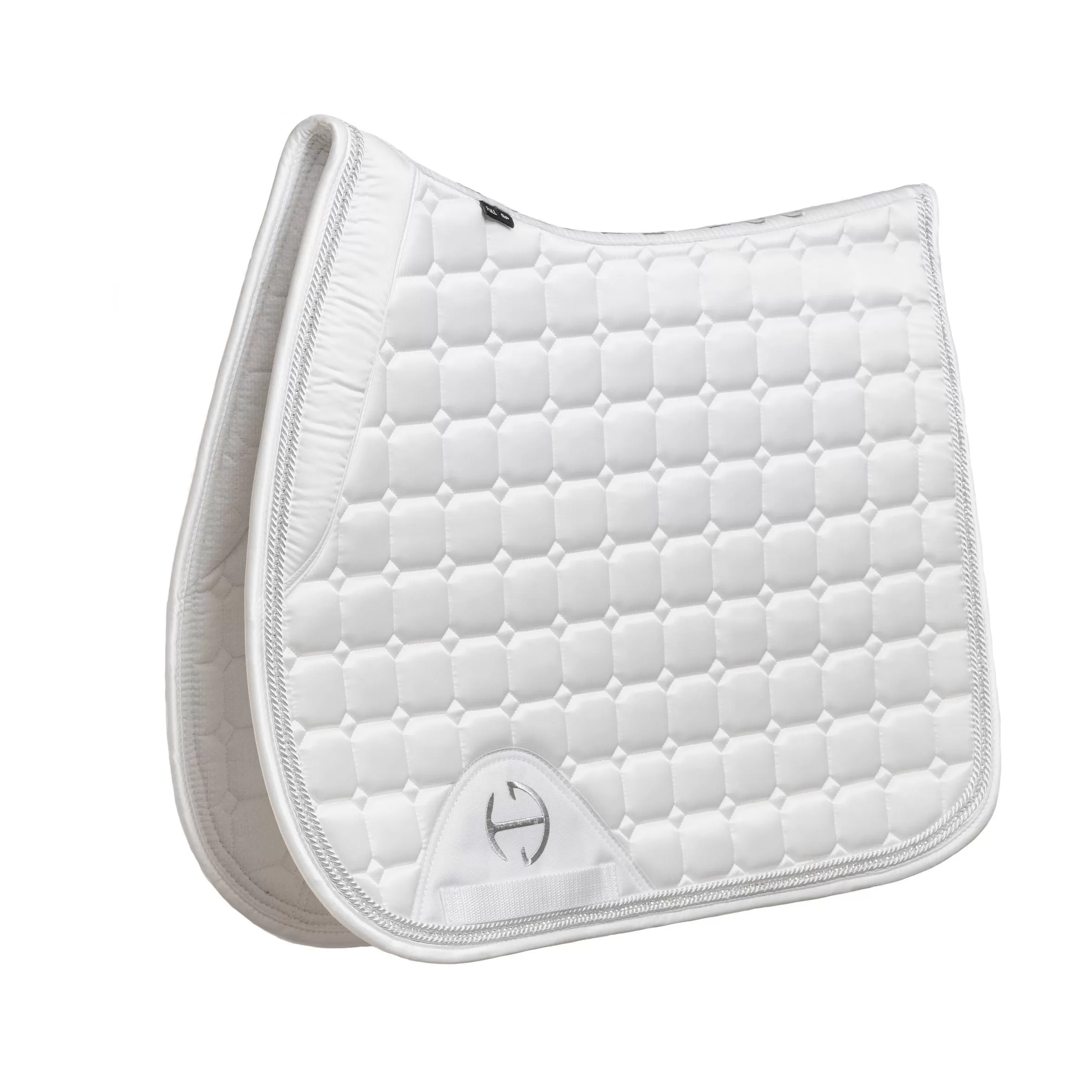 Satin Classic Dressage Saddle Pad - White