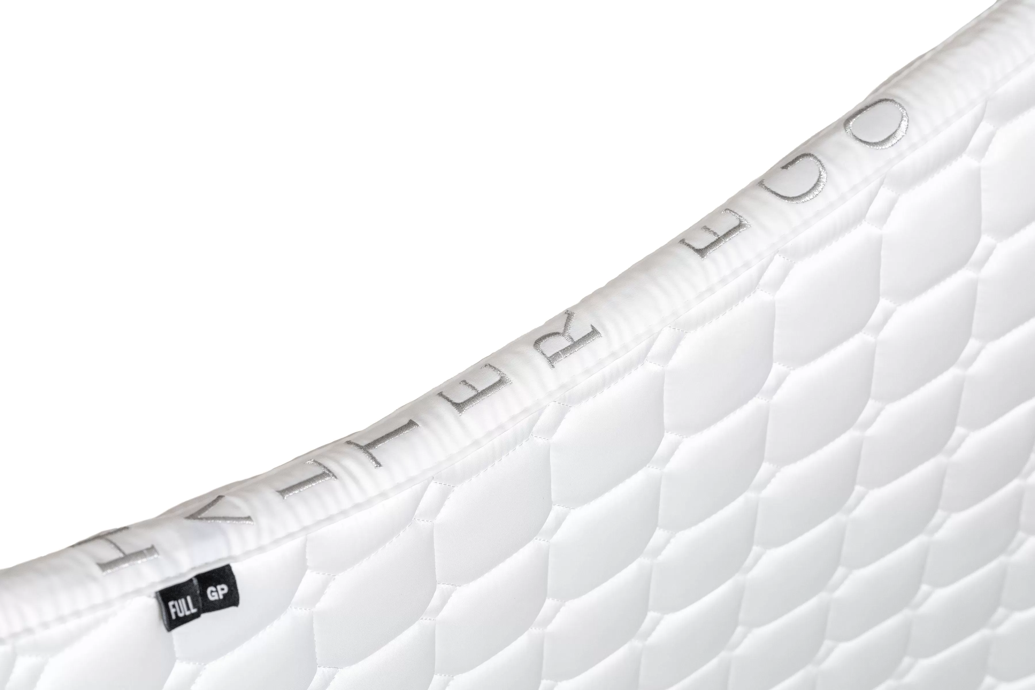 Satin Classic Dressage Saddle Pad - White