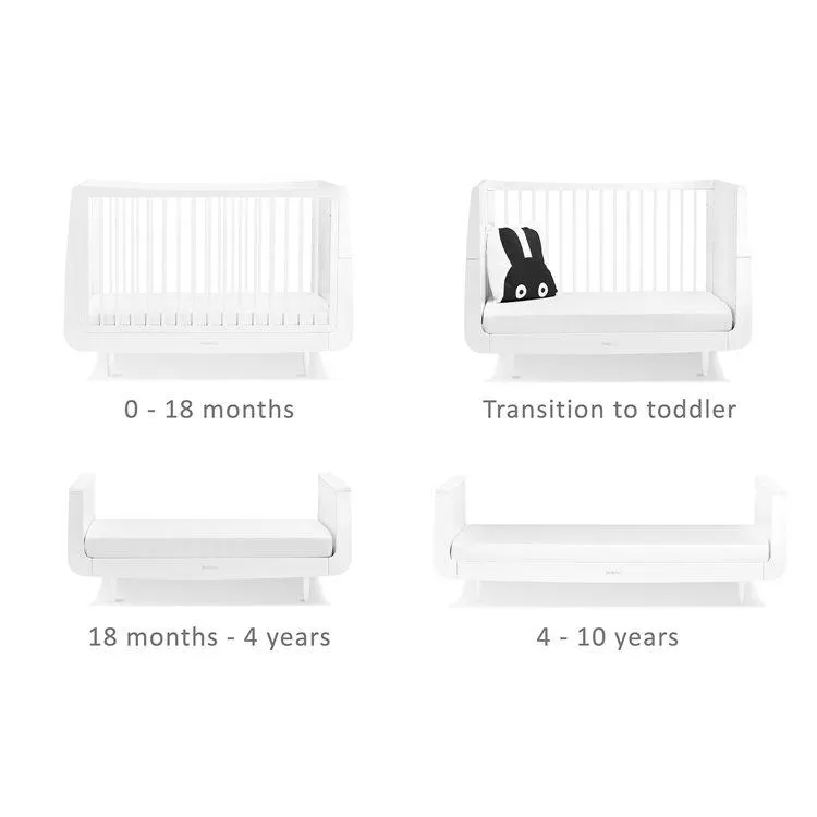 SnuzKot Skandi 2 Piece Nursery Furniture Set - White