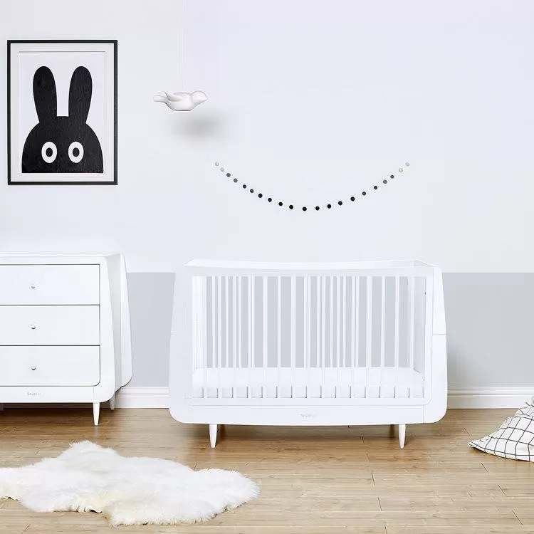 SnuzKot Skandi 2 Piece Nursery Furniture Set - White