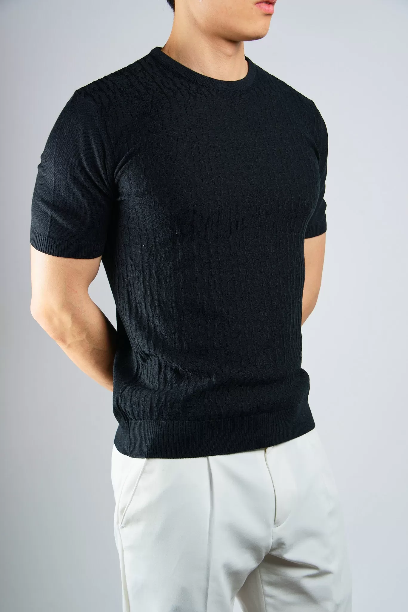 S/S Textured Crew Shirt