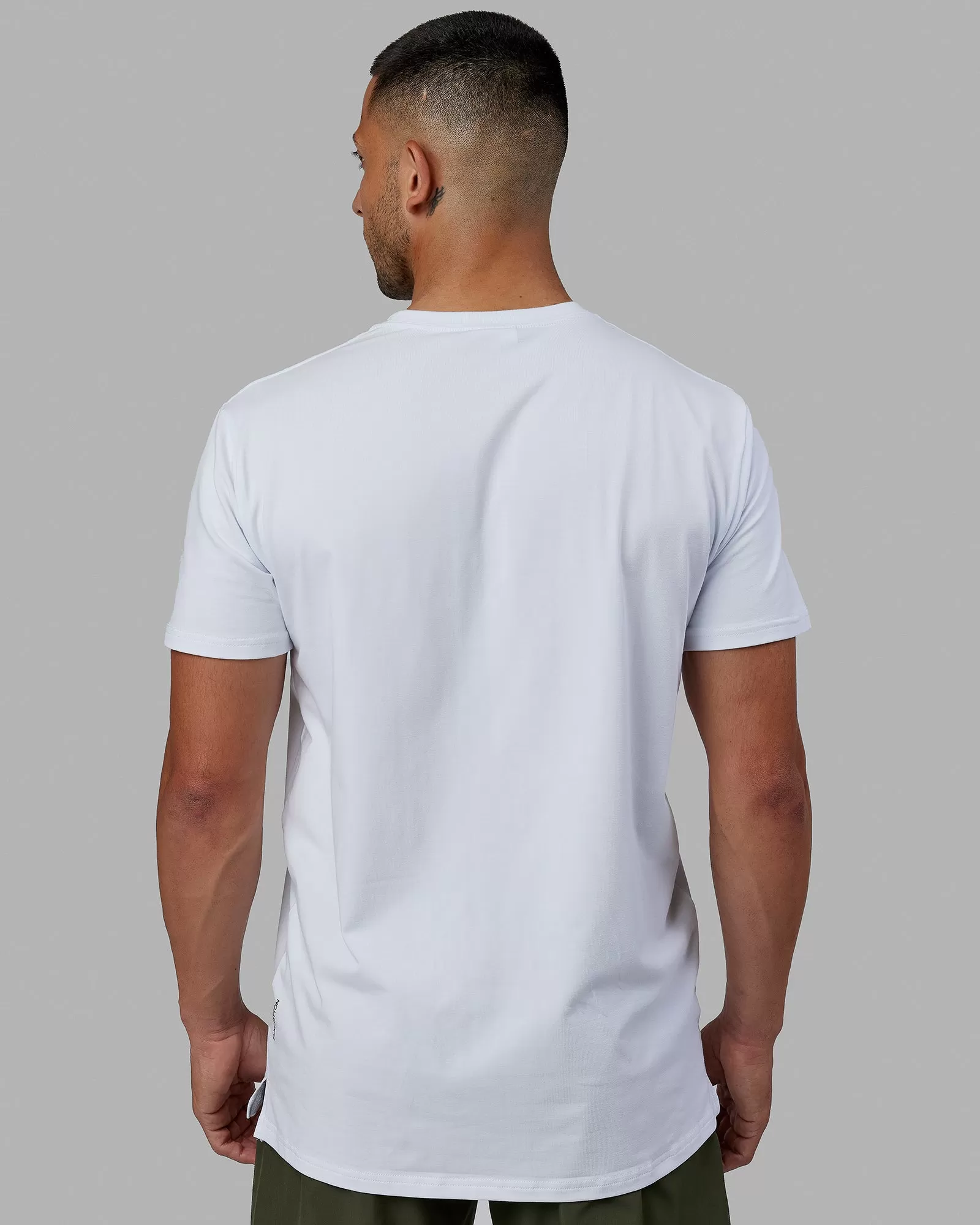 Strength FLXCotton Tee - White-Black