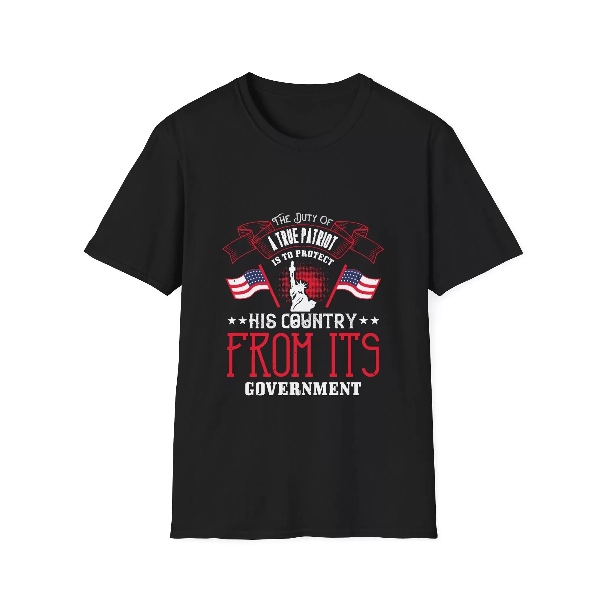 The Duty of a True Patriot, Men's Lightweight Fashion Tee