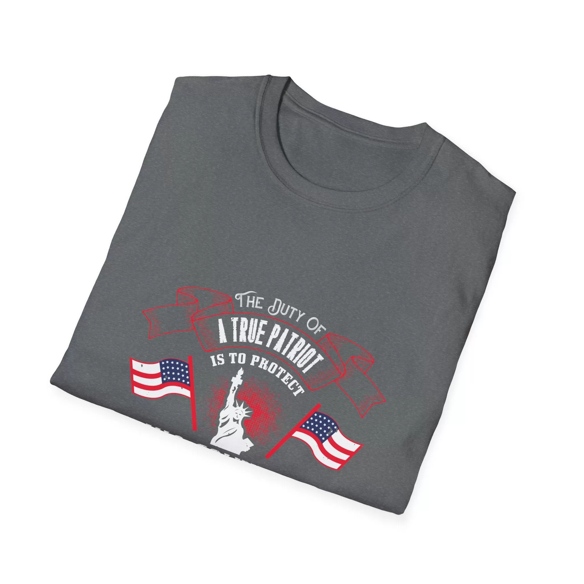 The Duty of a True Patriot, Men's Lightweight Fashion Tee