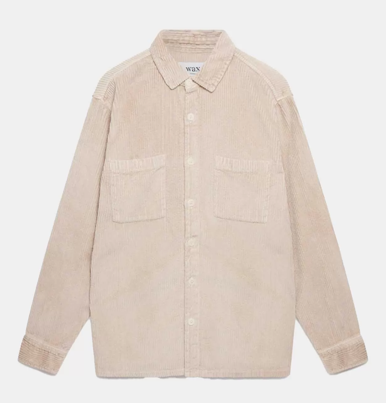 Wax London Whiting Overshirt in Stone